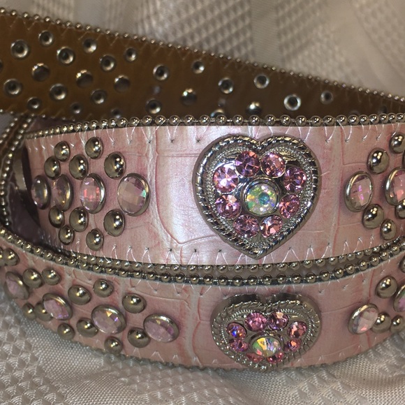 Leather/studs/jewels belt (ONLY!), almost new! main image 8